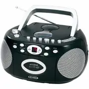 Jensen CD540 Portable Stereo Compact Disc Cassette Recorder with AM/FM Radio