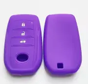 PURPLE SILICONE CAR KEY COVER FOR TOYOTA FORTUNER KLUGER PRADO RAV4 CAMRY HILUX