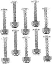 15pcs Foosball Accessories Foosball Table Accessories Pin Table Football Board Bearings Fastener Pins Parts Nut Sturdy Football Parts Desk Nuts Bolts Silver Galvanized Iron