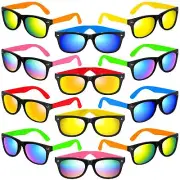 Kids Sunglasses Bulk, 12 Pack Kids Sunglasses Party Favors, Neon Sunglasses w...