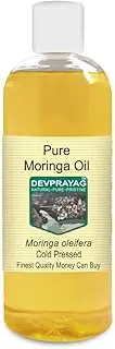 Devprayag Pure Moringa Oil (Moringa oleifera) Natural Therapeutic Grade Cold Pressed 200ml (6.76 oz)