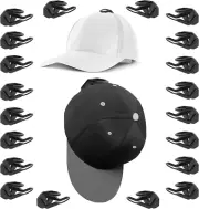 20 Pack Adhesive Hat Hooks for Wall, Hat Rack for Baseball Caps, No Drilling, Mi