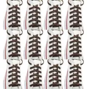 12 pairs Flat "Brown" Sneaker Athletic String 27",36",45",54",63" Shoelace