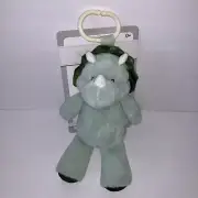 NWT Kellytoy Kellybaby Green Triceratops Dinosaur Rattle Plush Stroller Toy Link