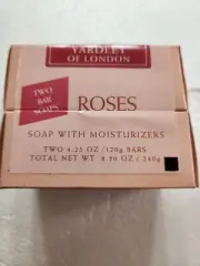 2 Bars Of Yardley Of London Roses Soap