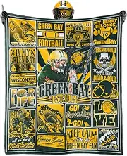 Football Blanket Fan Gifts for Men Women Sport Throw Blanket Football Style Merch Gear 60"x50" Cozy Sofa Bed.