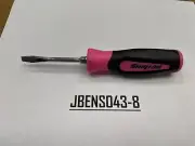 Snap-on Tools USA NEW PINK 7/32" Tip Soft Grip Flat Head Screwdriver SGD2BPM