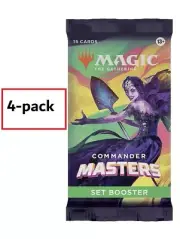 4x Commander Masters Set Booster Pack - MTG - SEALED