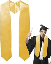 [Generic] Graduation Stole Sash - Unisex Graduation Stole, Solid Color Graduation Honor | Long Unisex Adult Solid Graduation Honor Stole Sash, Academic Stole Sash, Adult Plain Graduation Honor Stole Sash