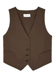 Matteau Wool-blend Waistcoat - Brown - 2 (UK 8 / S) 2 (UK 8 / S)