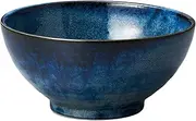 Buckwheat Bowl Kiln Change Navy Sanuki Bowl [7.3 x 3.5 inches (185 x 90 mm)