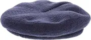 [LIFKOME] Men's Army Beret Knit Beret Hat Soft Comfortable Woven from Polyester Cotton Dark Blue