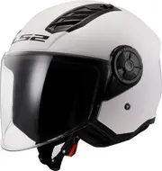 LS2 OF616 Airflow II Solid, open face helmet , color: White , size: S