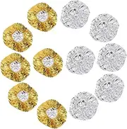 Foil Cap for Hair Deep Conditioning 12pcs Reusable Heat Insulation Bonnet Elastic Edge Salon Hair Styling Tool