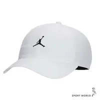 在飛比找Yahoo奇摩購物中心優惠-Nike 帽子 棒球帽 Jordan 輕薄 軟帽 白【運動世