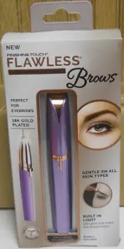 Finishing Touch Flawless Brows Eyebrow Hair Remover 18K Gold Plated (Purple)