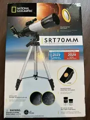 70 MM Refractor Telescope National Geographic, With Bag / Panhandle Mount NEW