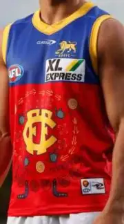 Brisbane Lions AFL Kids Indigenous Guernsey Sizes 8-16 BNWT