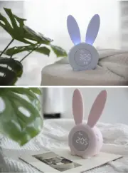 RABBIT TIMED NIGHT LIGHT ALARM CLOCK (Rechargeable)