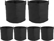 ValueHall Grow Bags Thickened Nonwoven Aeration Fabric Pots Plant Grow Bags Plant Pots with Handles V8020 (6 Pack- 5 Gallons)