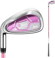Women Golf Clubs,G300 7# Iron Left Hand Single Stainless Steel/Carbon Training Rod Golf Iron,Lady's Golf Practice Clubs