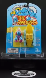1996 Toy Island/Peyo 13000 Poseable Figure Sassette With Surfboard The Smurfs