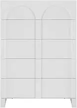 Dome White 5 Chest of Drawers