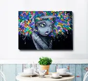 Graffiti Stretched Canvas Print A338