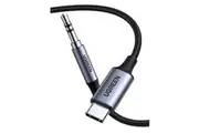 UGREEN 1m USB C to 3.5mm Male AUX Cable, Hi-Fi Stereo Audio DAC Chip Converter - Grey