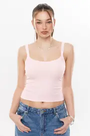 [Supré] Supré - Riri Scoop Neck Tank - Sherbert pink XL SHERBERT PINK