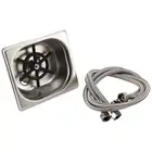 Cup Washer,Stainless Steel Automatic Cup Washer Glass Cleaning Rinser Bar6794