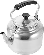 LIFKOME Portable Aluminum Tea Kettle Large Capacity Whistling Teapot for Gas and Induction Stovetops Energy Efficient Boiling Water Kettle and High Temperature Resistant