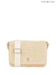 Tommy Hilfiger Brown Logo Convertible Crossbody Bag (F57120) | $300