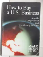 【書寶二手書T4／園藝_O4Q】HOW TO BUY A U.S. BUSINESS