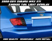 PreCut Tail Light Tint Overlay Light Smoke for 08 - 11 Subaru WRX STI (for: Subaru)