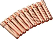 10N25S 1/8" 3.2mm Plasma Cutting Consumable Stubby Collet Short Collet Tips Fit for PTA DB SR WP 17 18 26 TIG Welding Torch 10x Welding Nozzle