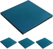 1" Thick Interlocking Tiles 4 Pack 20" x 20” Rubber Flooring Mats Non-Slip He...
