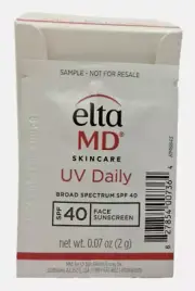 EltaMD UV Daily SPF 40 Face Sunscreen (0.07oz x 40 pcs) NEW / AUTH / EXP: 08/26