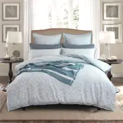 Renee Taylor Jervis Checks French Blue Quilt Cover Set