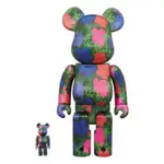 BE@RBRICK ANDY WARHOL ‘’FLOWER’’ 安迪沃荷•花 400% + 100% /私訊聊聊