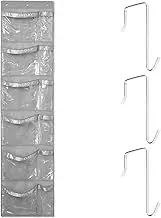 Weekly Kids Clothes Organizer, Multipurpose Day of Week Children Clothes Hanging Bag, with 3 Hooks Weekly Hanging Closet Organizer, Over The Door Portable Clothes Hanging Closet Storage Organizer