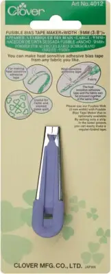 Clover Fusible Bias Tape Maker-3/8" (Pack of 3)