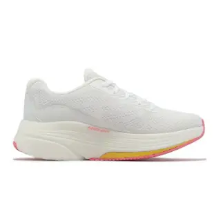 【SKECHERS】休閒鞋 Go Walk Distance Walker 女鞋 白 粉 固特異大底 足弓支撐 運動鞋(125129-WCRL)