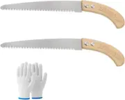 2Pcs Outdoor Portable Hand Pruning Saws Gardening Hand Saw Tree Limb Cutter Gard