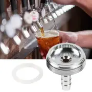 Beer Faucet Cleaning Adapter Stainless Steel 1/4 Beer Tap Attachment Accessories