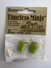 Miniature Beach Bucket 1” Shells Handle Darice Art Crafts Mini 2pc DIY