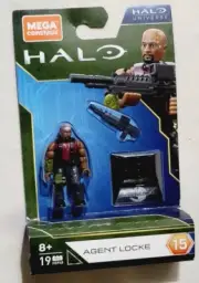 2021 Mega Construx Mini Figure Agent Locke Halo Universe Heroes Series 15