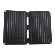 Solar Panel Charger 12V 20W 2 Fold ETFE Portable Fast Charging Photovoltaic US