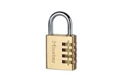 Master Lock Brass Finish Combination Padlock (Multi Colour) (40mm)
