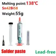 55g Low Temperature Solder Paste SMD IC PCB Extruder Flux for LED Welding Paste